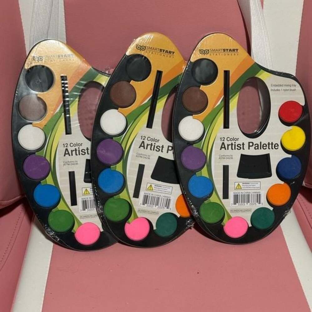 SmartStart 12 Color Artist Palette Set of 3
